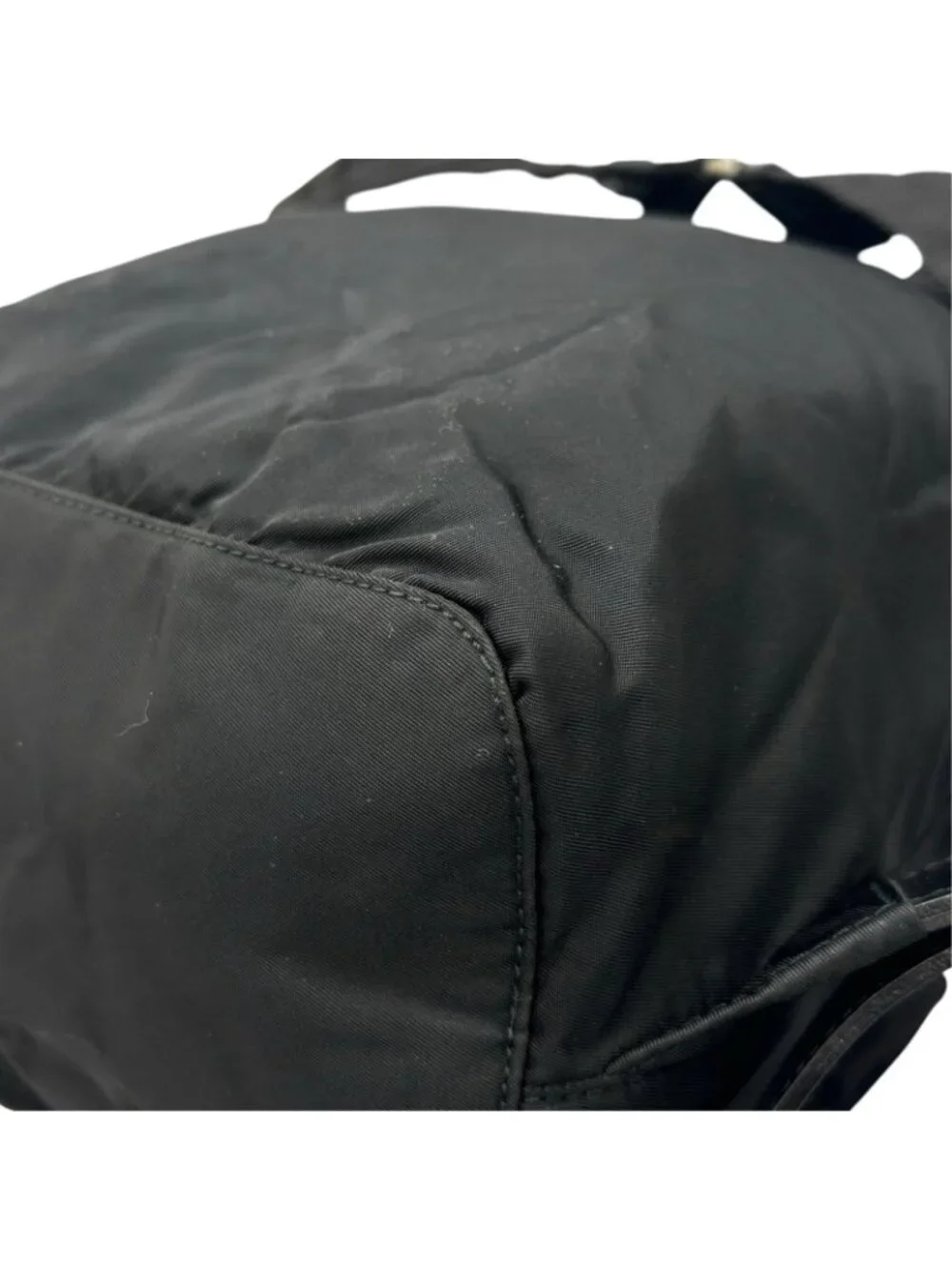 Prada Triangle Logo Backpack Nylon Black